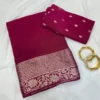 RGS Viscose Chinon jacquard Work Saree Wholesale Surat