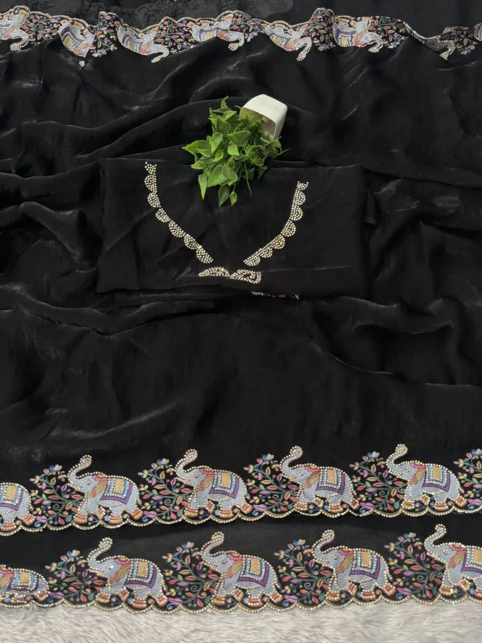 Kiara Spes Silk Zarkhand Work Festival Saree Wholesale Surat