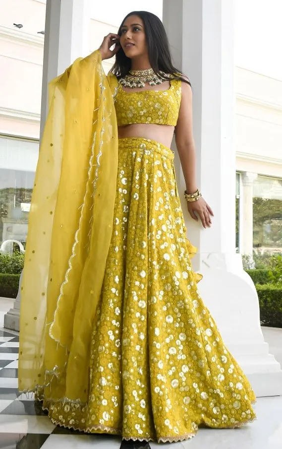 Zeel 15066 Georgette Embroidery Party & Wedding Wear Lehenga Choli Wholesale Surat