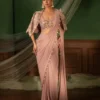 BDB 59 Crep Silk Sequence Party & Wedding Wear Ready To Wear Saree Wholesale Surat
