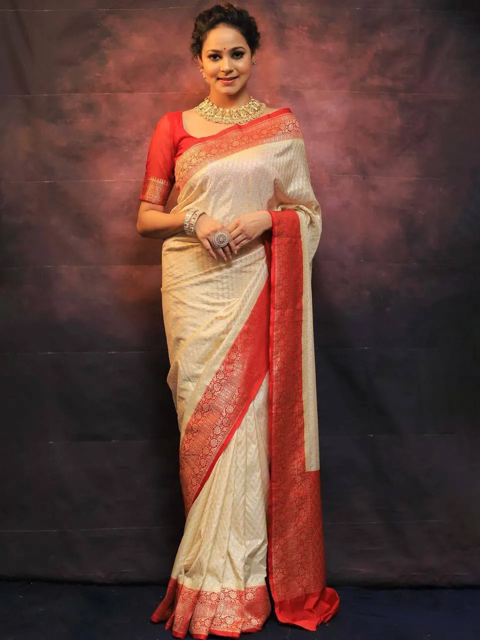 Rani 6082 Lichi Silk Jacquard Party Wear Saree Wholesale Surat