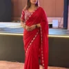 Kiara Marvel2 Fendy Satin Silk Embroidery Wedding Saree Wholesale Surat