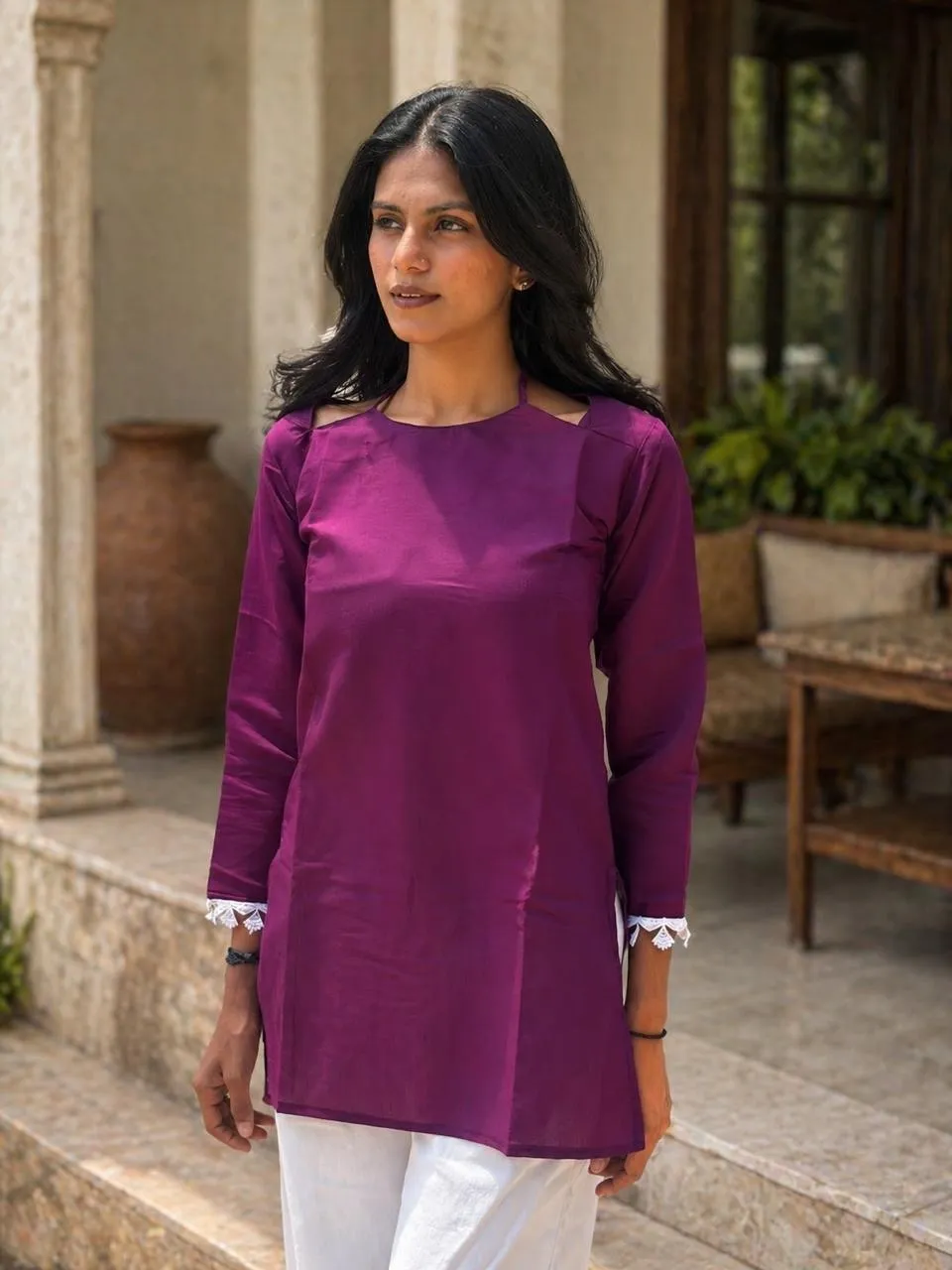 Aawiya RJ 37 Roman Silk Office Wear Short Kurti Wholesale Surat