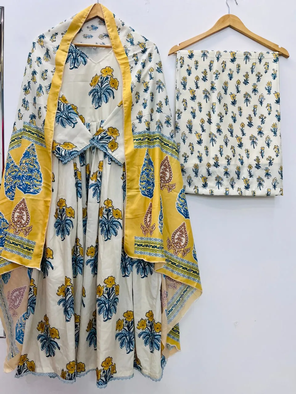 ASD 7104 Maslin Printed Festival Gown Plazzo Wholesale Surat