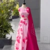 SWT 37 Jimmy Organza Silk Printed Lehenga Choli Wholesale Surat