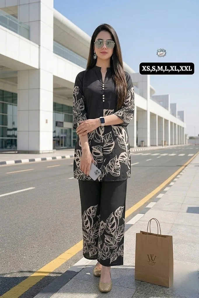 Laxmy Rayon Slub Printed office & Daily Wear Designer Co Ord Set Wholesale Surat