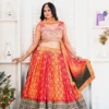 DKT 5020 Chinon Silk Zari Embroidery Work Wedding Lehenga Choli Online Surat Market
