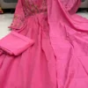 Yasu Janhvi Banarasi Mul Chanderi Hand Embroidery Bollywood Readymade Dress