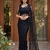 DKT 5173 Net sequence Embroidery Work Party Wear Saree Wholesale Surat