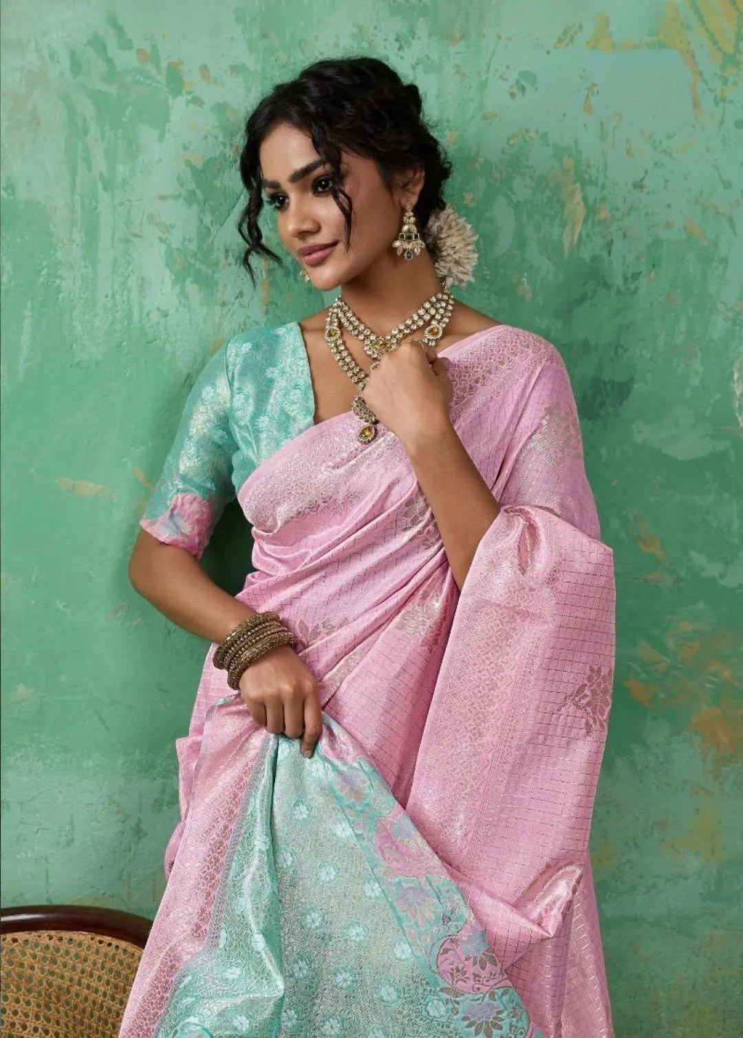 Linen Cotton Saree Wholesale Surat Supplier Online Sanjana Blossom