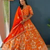 DKT 5026 Jalpari Silk Embroidery Work Wedding Lehenga Choli India