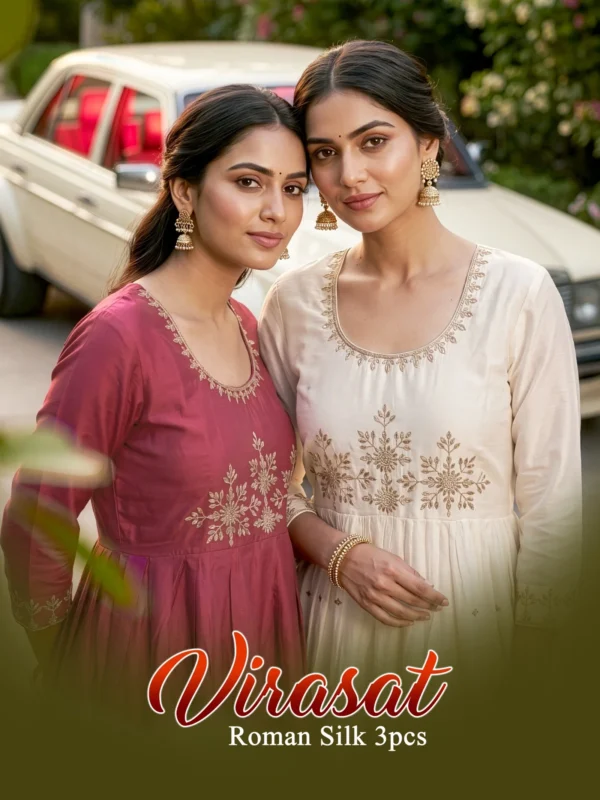 Stylish Dnp Virasat Silk Roman Top Bottom With Dupatta Wholesale 2026