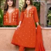 Latest Dnp Rashi Mul Chanderi Top Bottom With Dupatta Wholesale 2026