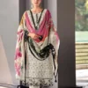 Mumtaz Arts Khwaab Chiffon Dupatta Jam Viscose Digital Printed Dress Material Wholesale