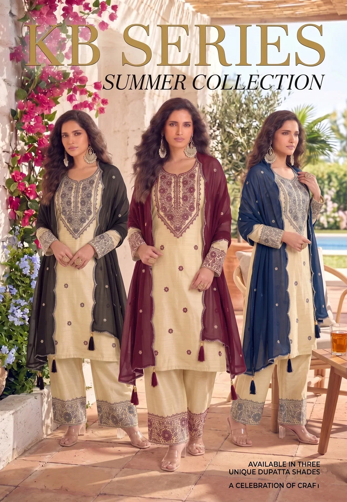 Kb Super Hit 4111 Cotton Embroidery Worked Salwar Kameez Collection Wholesale