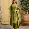 Naisha K 919 Dola Silk With Heavy Worked Kurti With Bottom Dupatta Wholesale