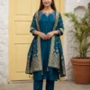 Naisha K 919 Dola Silk With Heavy Worked Kurti With Bottom Dupatta Wholesale
