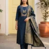 Naisha K 919 Dola Silk With Heavy Worked Kurti With Bottom Dupatta Wholesale