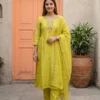 Naisha K 919 Dola Silk With Heavy Worked Kurti With Bottom Dupatta Wholesale