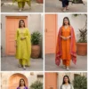 Naisha K 919 Dola Silk With Heavy Worked Kurti With Bottom Dupatta Wholesale