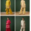 Naisha K 892 Roman Glass Heavy Work Co Ord Set Collection Wholesale