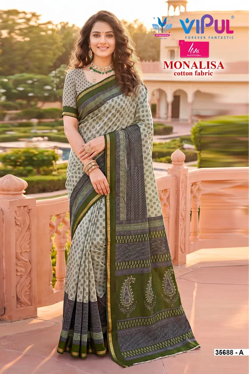 Vipul Monalisa 35688 A To F Mal Cotton Saree Collection Wholesale