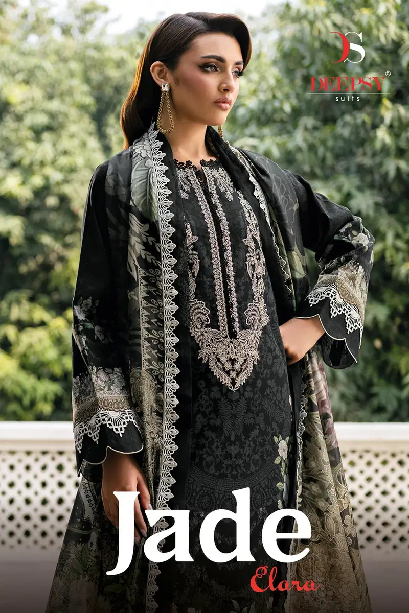 Deepsy Jade Elara Cotton Dupatta Cotton Embroidered Salwar Kameez Wholesale