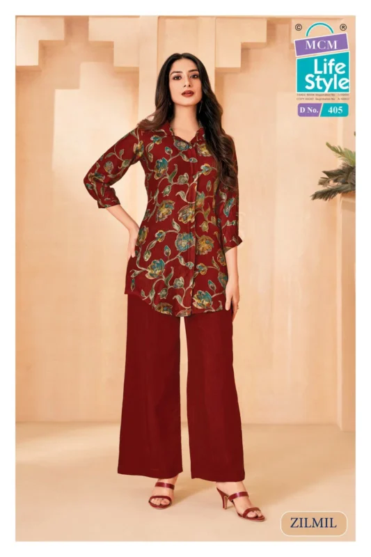 Beautiful Mcm Zilmil Vol 4 Vartican Discharge Printed Co Ord Set Collection Wholesale 2026