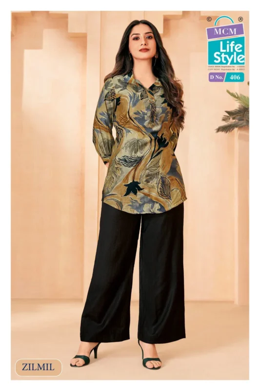 Beautiful Mcm Zilmil Vol 4 Vartican Discharge Printed Co Ord Set Collection Wholesale 2026