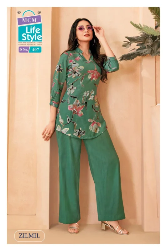 Beautiful Mcm Zilmil Vol 4 Vartican Discharge Printed Co Ord Set Collection Wholesale 2026