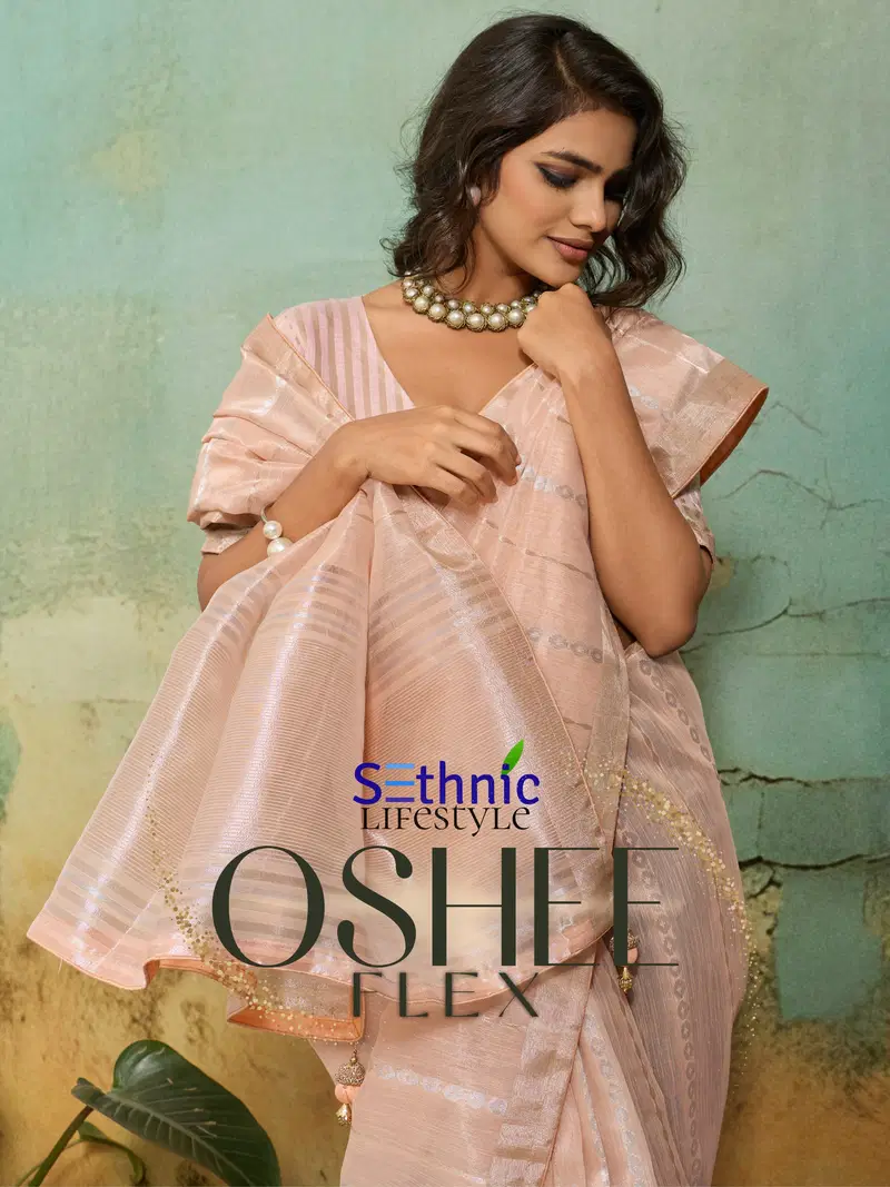 Sethnic Oshee Flex Tissue Linen Blend Zari Woven Saree Collection Wholesale