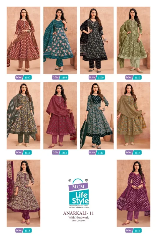 Launching Mcm Anarkali Vol 11 Readymade Cotton Anarkali Kurti Set Collection Wholesale 2026