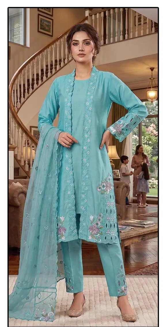 Hoor Tex 801 A To D Cristal Viscose Readymade Salwar Kameez Collection Wholesale