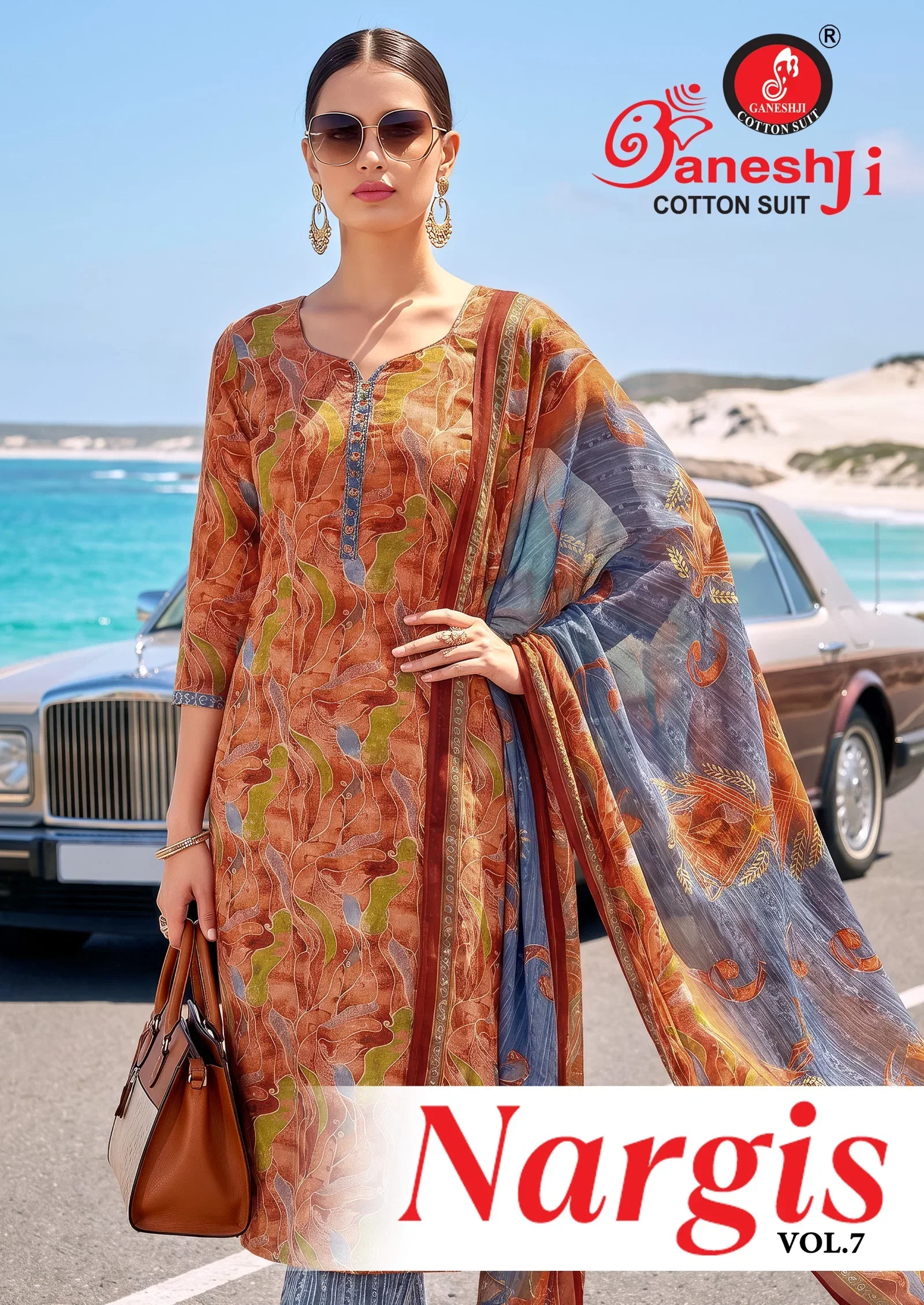 Ganeshji Nargis Vol 7 Indo Cotton Printed Dress Material Collection Wholesale