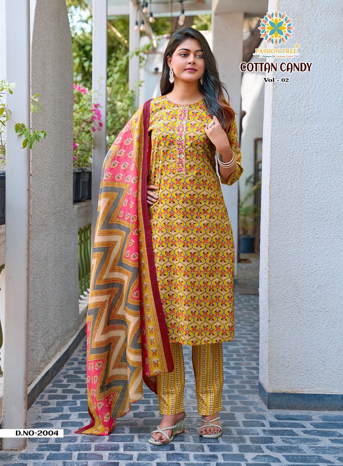Beautiful Cotton Candy Vol 2 By Passion Tree Heavy Cotton Prin Kurti Bottom With Dupatta Wholesale 2026