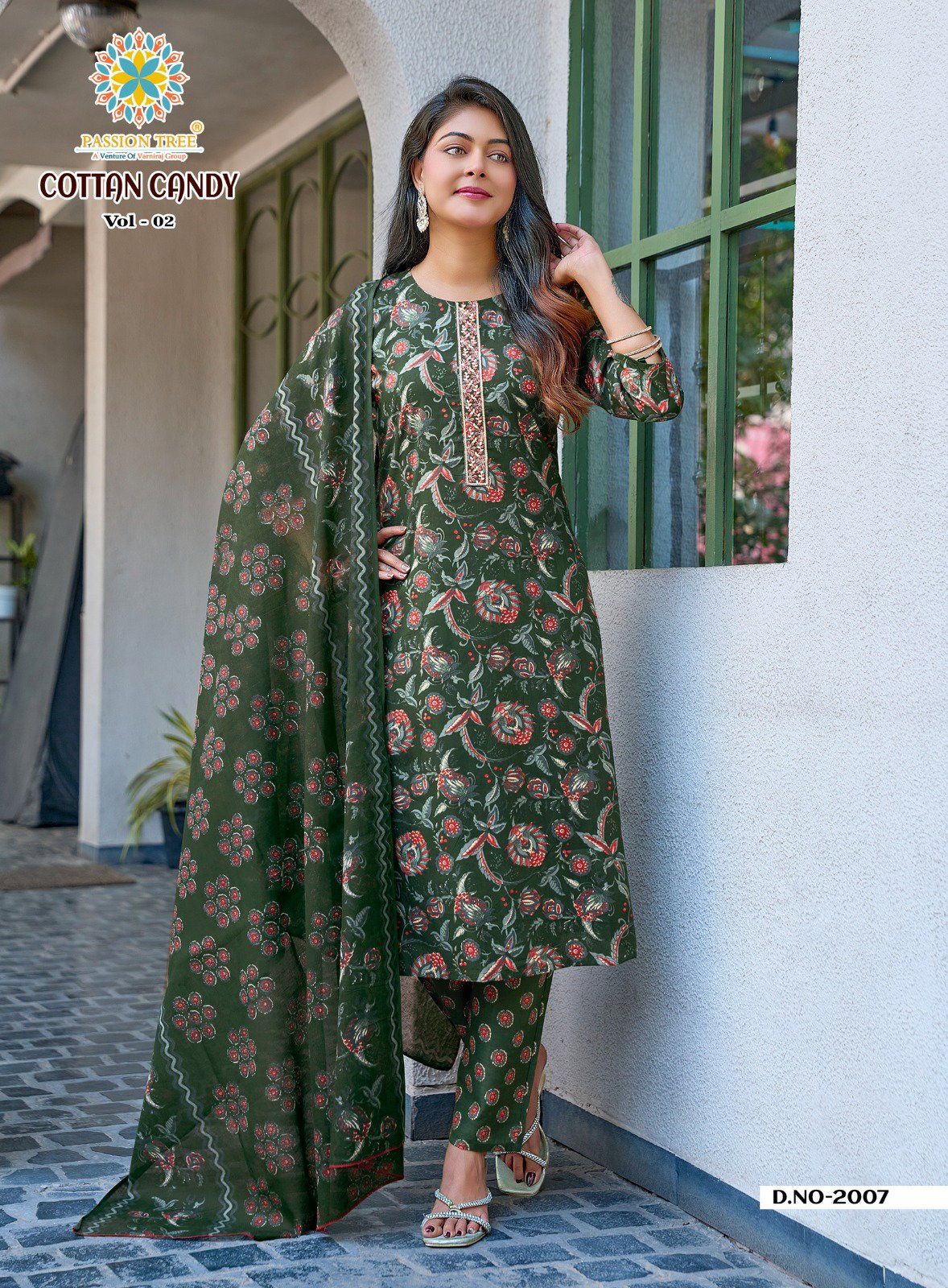 Beautiful Cotton Candy Vol 2 By Passion Tree Heavy Cotton Prin Kurti Bottom With Dupatta Wholesale 2026