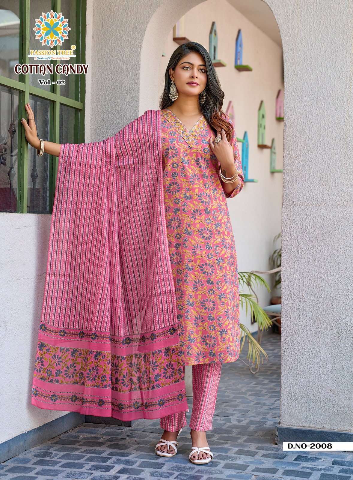Beautiful Cotton Candy Vol 2 By Passion Tree Heavy Cotton Prin Kurti Bottom With Dupatta Wholesale 2026