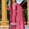 Latest Aanchi Blue Berry Vichitra Silk Embroidered Kurti With Bottom Dupatta Wholesale 2026