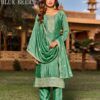 Latest Aanchi Blue Berry Vichitra Silk Embroidered Kurti With Bottom Dupatta Wholesale 2026