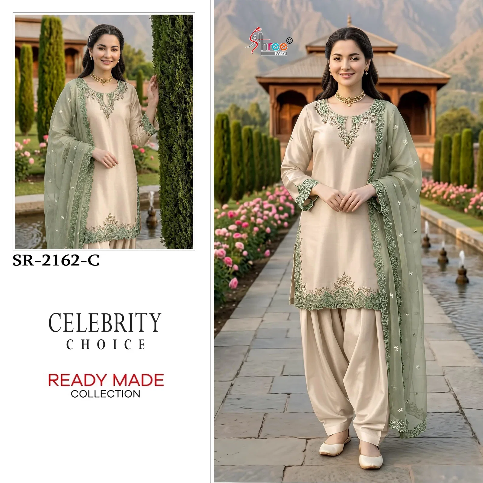 Buy Shree R 2162 Readymade Viscose Satin Khatli Work Salwar Kameez Wholesale 2026