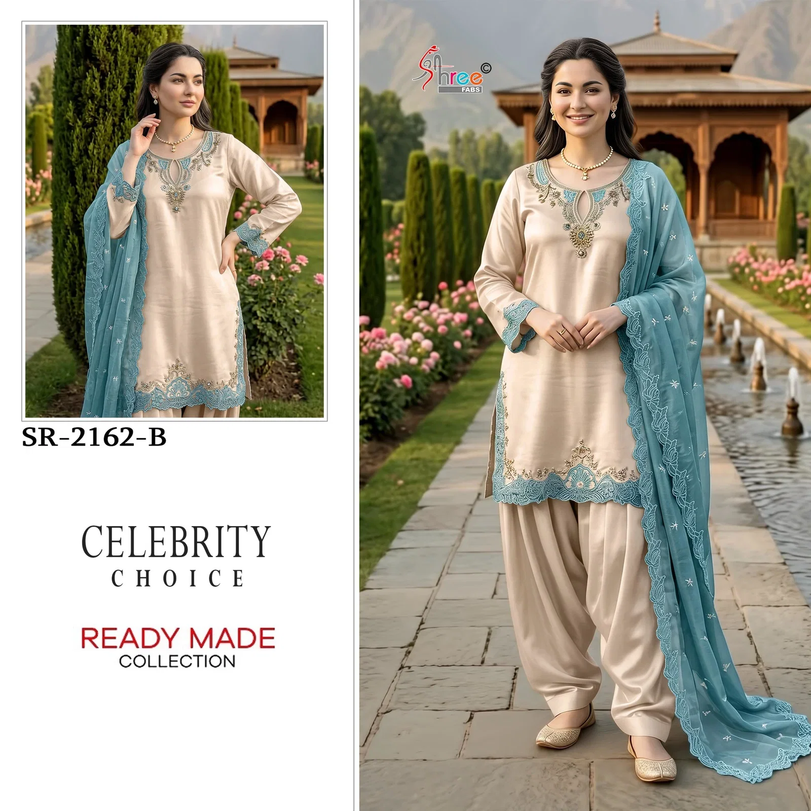 Buy Shree R 2162 Readymade Viscose Satin Khatli Work Salwar Kameez Wholesale 2026