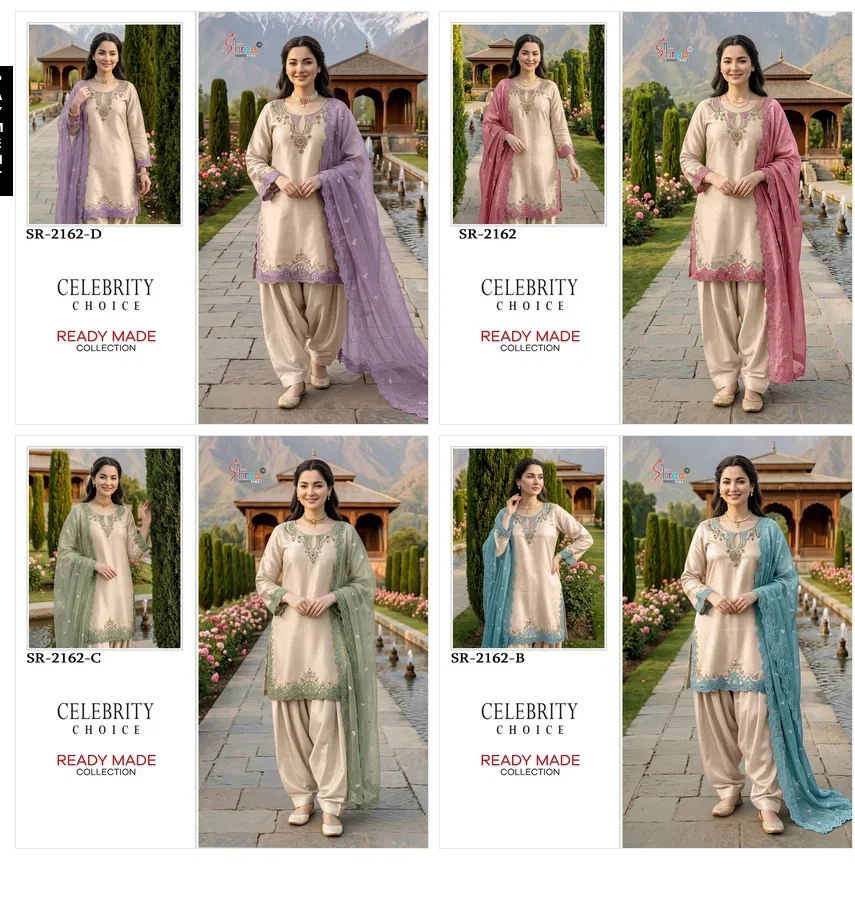 Buy Shree R 2162 Readymade Viscose Satin Khatli Work Salwar Kameez Wholesale 2026