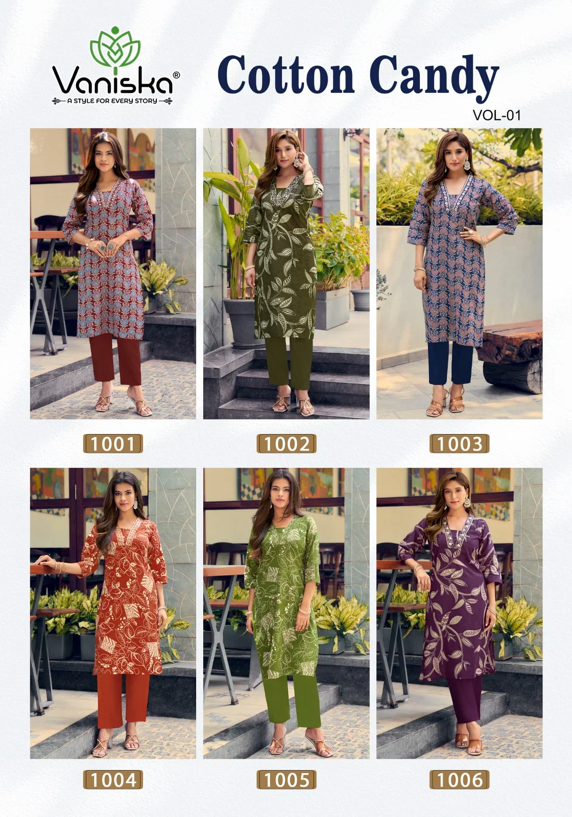 Buy Vaniska Cotton Candy Vol 1 Cotton Foil Printed Kurti With Bottom Collection Wholesale 2026