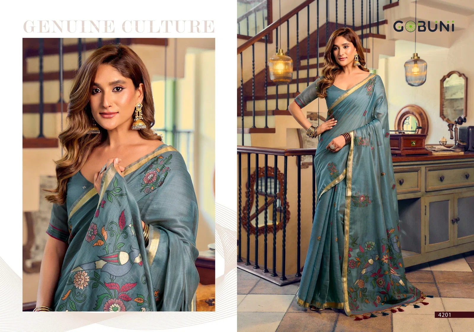 Latest Gobuni Shreya Kolkata Cotton Lichi Work Saree Collection Wholesale 2026