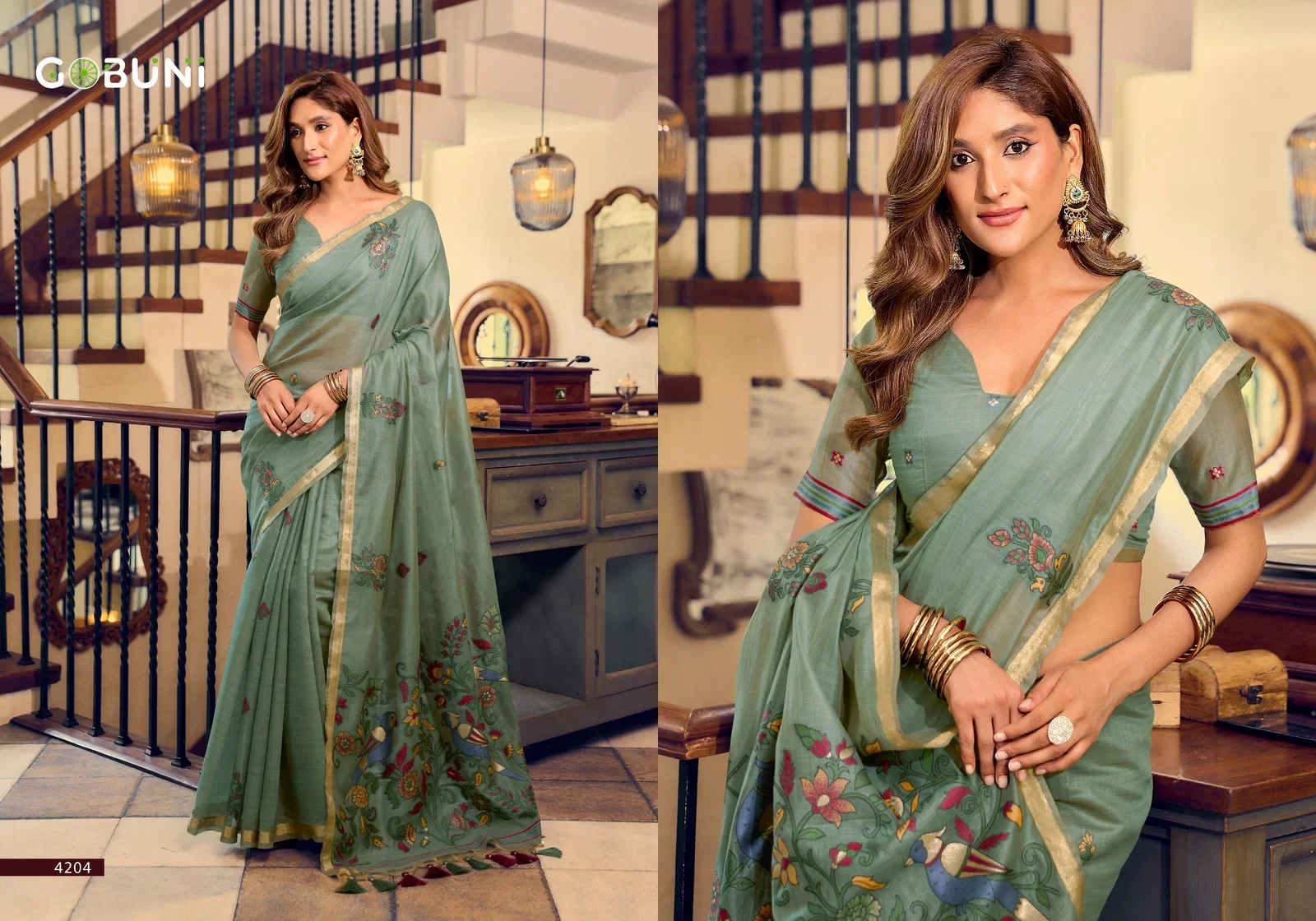 Latest Gobuni Shreya Kolkata Cotton Lichi Work Saree Collection Wholesale 2026