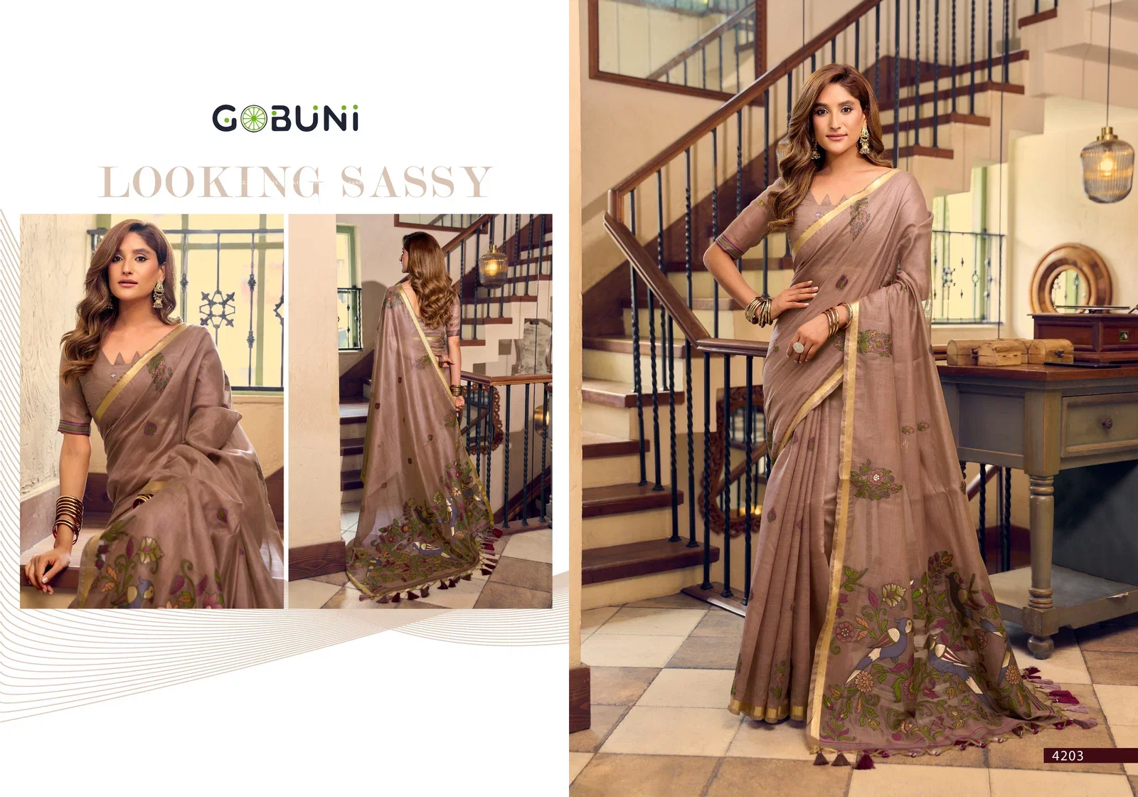 Latest Gobuni Shreya Kolkata Cotton Lichi Work Saree Collection Wholesale 2026