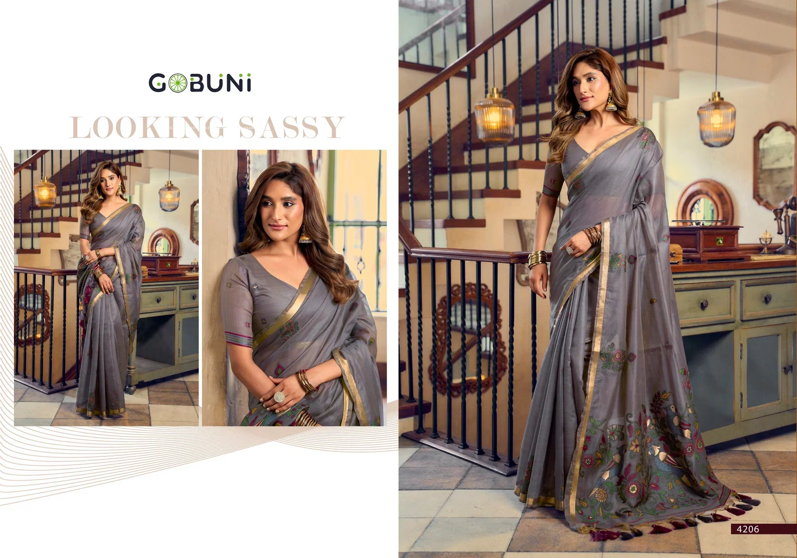 Latest Gobuni Shreya Kolkata Cotton Lichi Work Saree Collection Wholesale 2026