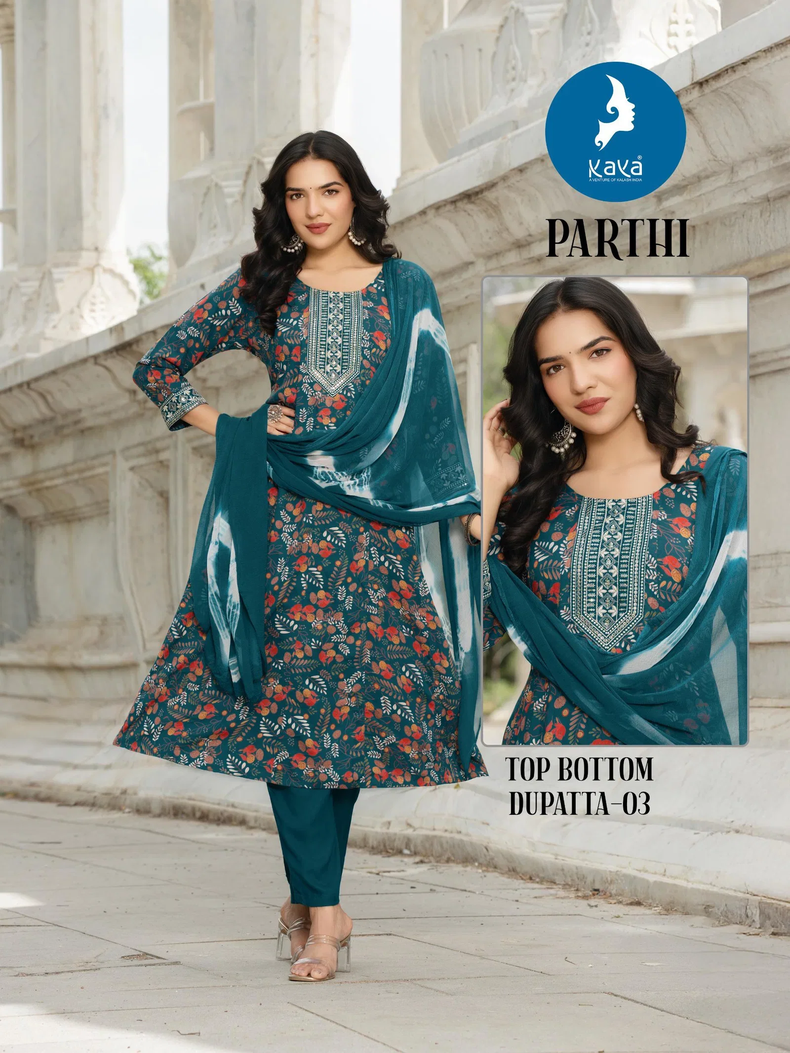 Launching Kaya Parthi Rayon Printed Kurti With Bottom Dupatta Wholesale 2026
