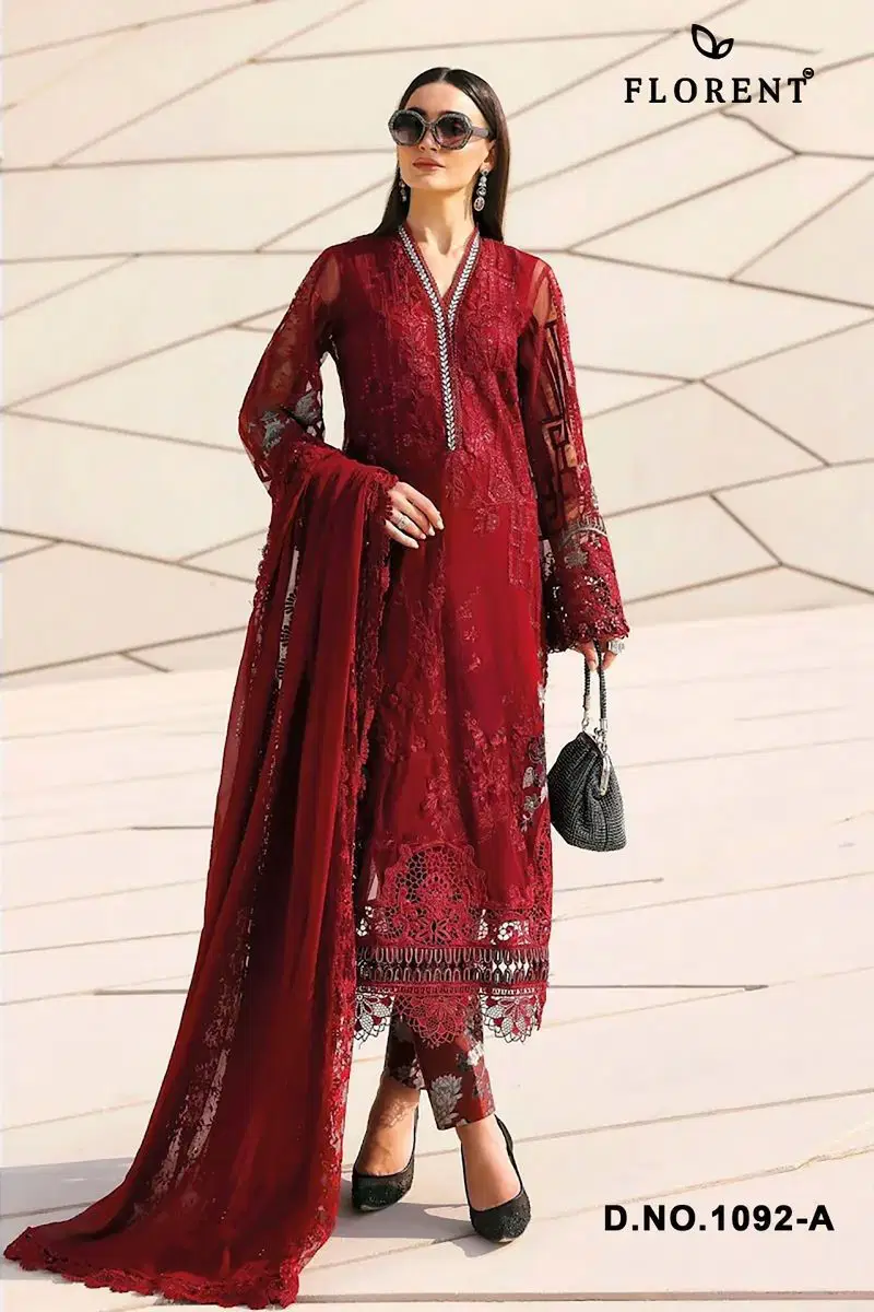 Florent Maria B Premium Embroidered Vol 3 Cotton With Self Embroidered Salwar Kameez Wholesale