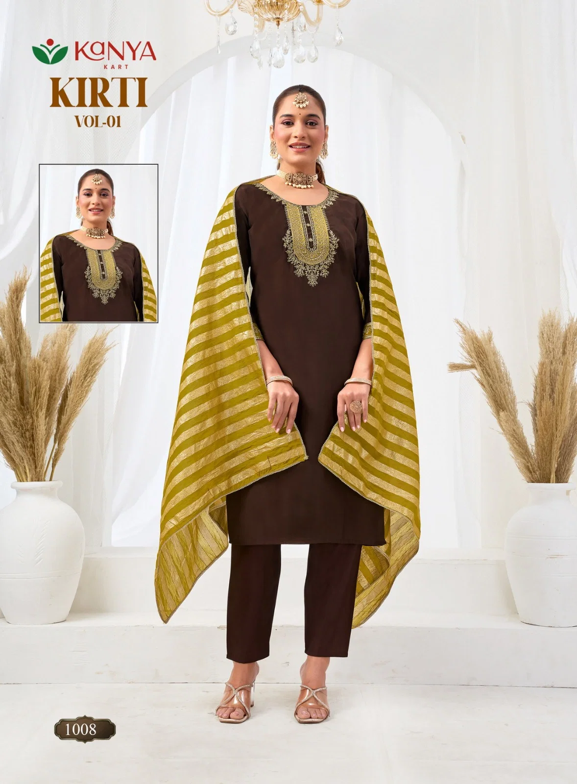 Launching Kanya Kriti Vol 1 Roman Silk Embroidery Top Bottom With Dupatta Wholesale 2026